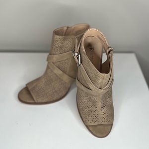 Restricted Open Toe Ankle Booties